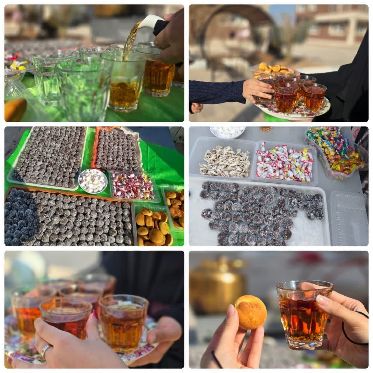 برپایی موکب نذری ویژه خوابگاه خواهران